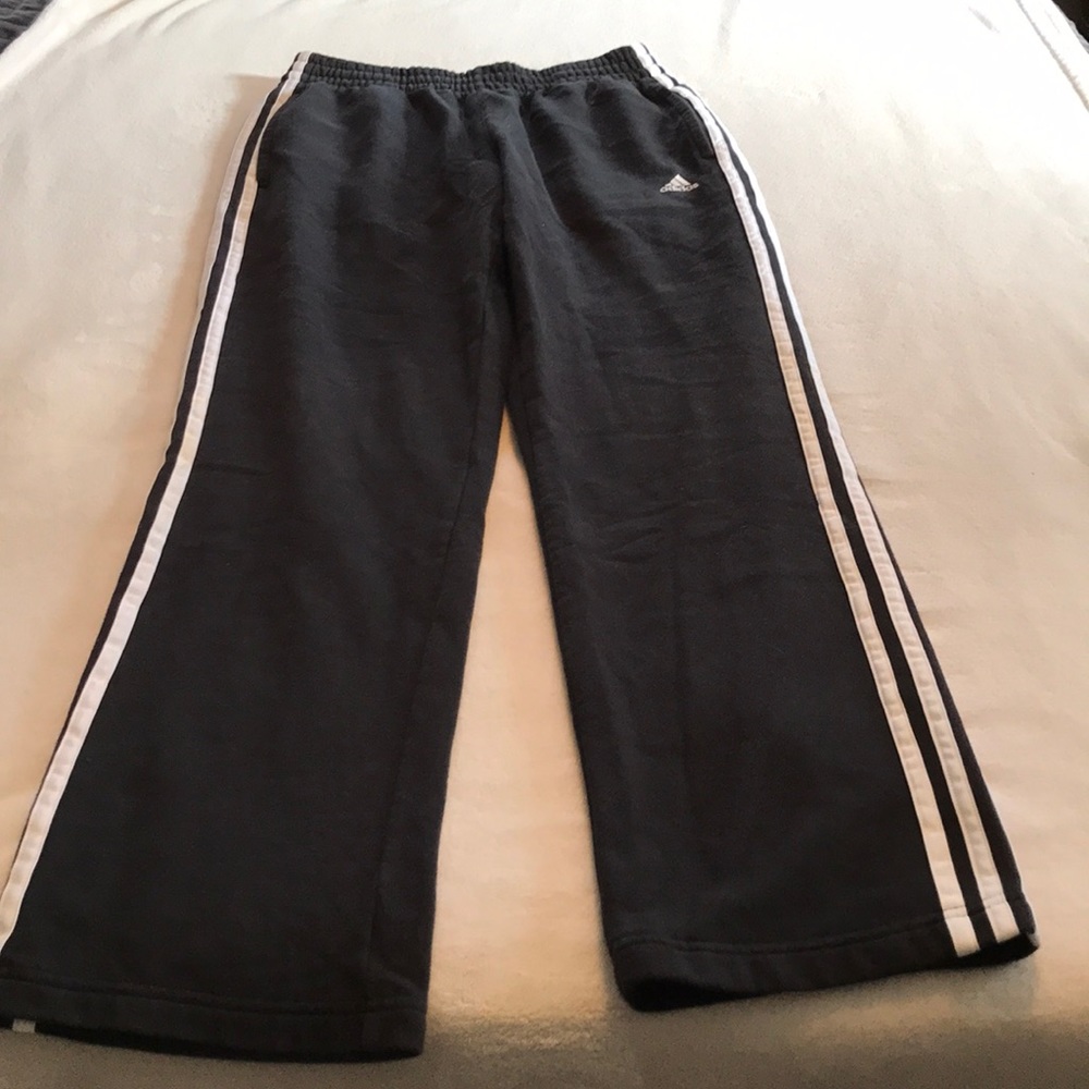 Black and White Adidas Pants